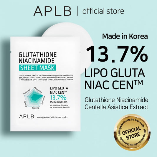 Glutathione Niacinamide Sheet Mask by APLB