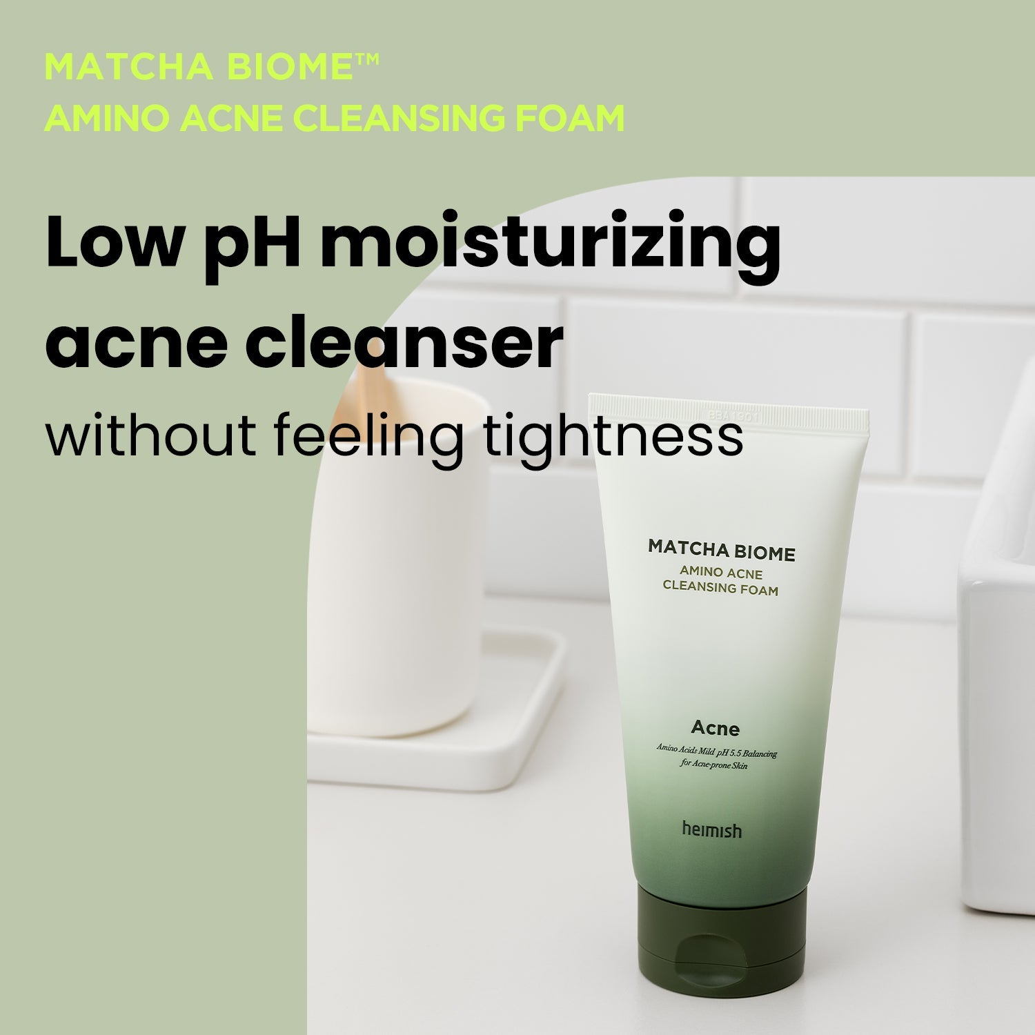 Matcha biome amino Acne cleansing foam by Heimish – koreancosmetic.cy