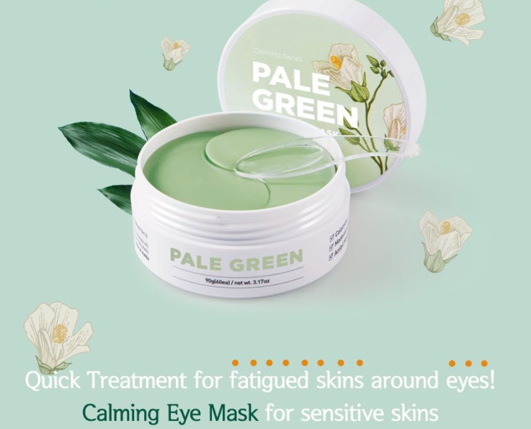 Pale green Pastel Eye Mask by HAYEJIN