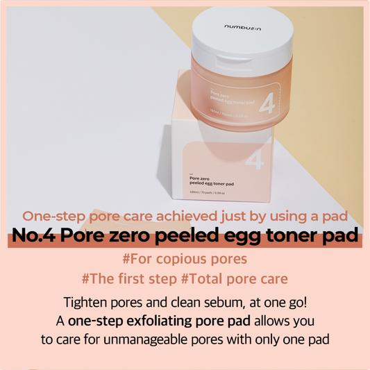 Pore Zero Peeled Egg Toner Pad  by Numbuzin