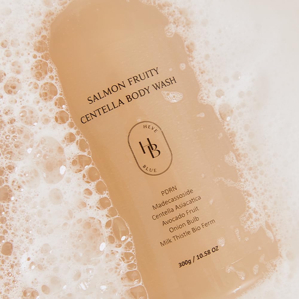 Salmon Fruity Centella Body Wash by Heveblue