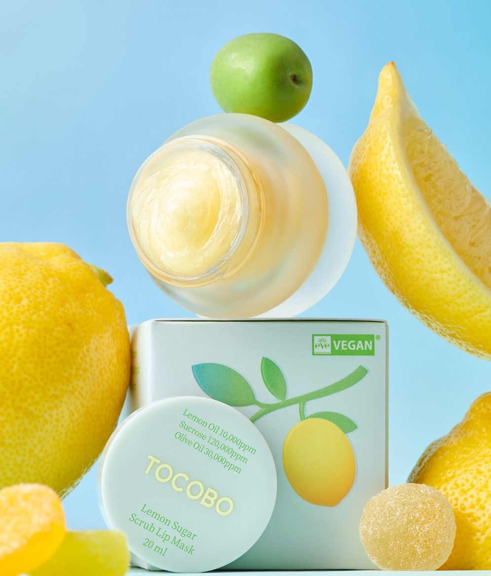 Lemon Sugar Scrub Lip Mask by Tocobo